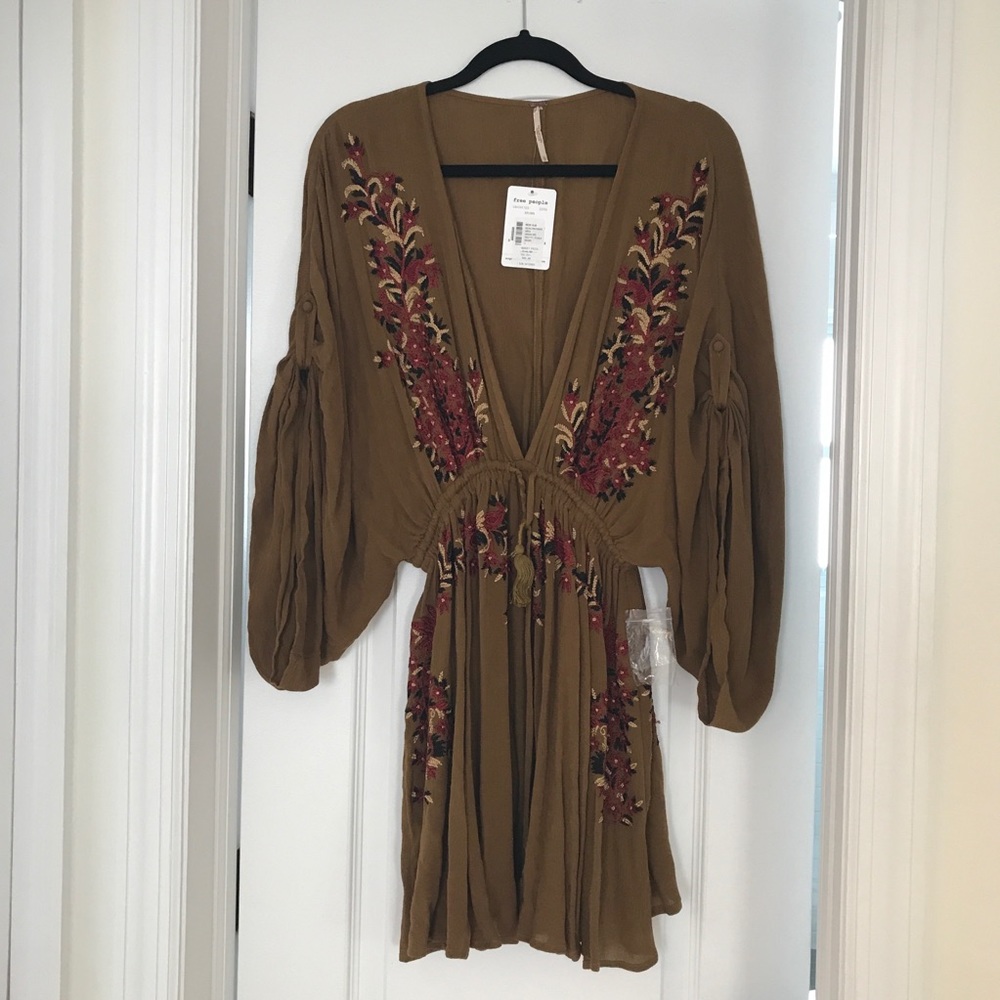 Free People | Flowy Embroidered Shirt